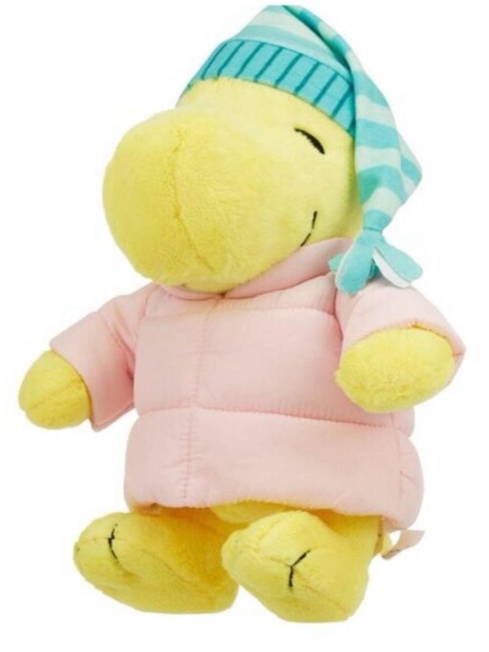 Woodstock Peanuts Pink Puffer Jacket Coat Plush Snoopy Gang with Tags (225)